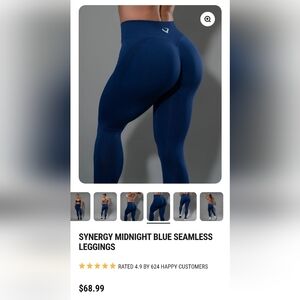 Violate The Dress Code- Small Navy Blue Leggings